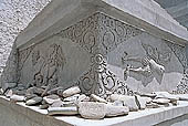 Ladakh - Leh, detail graved on a chorten